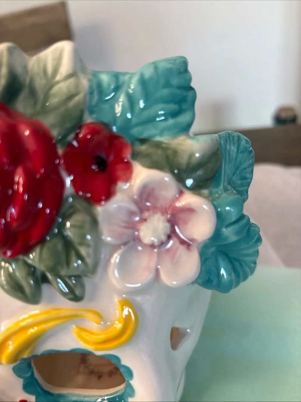 NEW Blue Sky Clayworks Sugar Skull 2020 Ceramic Tea Light Holder 8